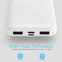 Benutzer definiertes Logo Tragbar Hochwertiges ABS Slim 10000Mah 20000mAh Hochleistungs-Power bank Mobiles Ladegerät mit Dual-USB
