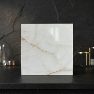 Carreaux de sol en céramique pleine masse effet marbre glacé numérique 400x400mm pour intérieur - Product Image 6