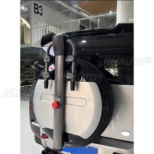 Para Land Rover Defender 2020-2025, Kit de carrocería de barbilla, estante de montaje para <span class=keywords><strong>maletero</strong></span> de bicicleta, estante montado en neumático de repuesto, montaje de enganche, accesorios para coche - Product Image 3