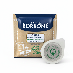 100 Filtri ESE Borbone 44 mm in Carta Blu [0,13/filtro] Materiale Durevole in Metallo, Plastica, Silicone e Legno per Uso Professionale - Product Image 2