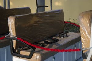 Carrito de <span class=keywords><strong>golf</strong></span> blanco convertible con parte superior abierta de 23 plazas EU Street Legal Coche eléctrico de turismo personalizado sin puertas - Product Image 5