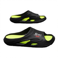 Chaussons unisexes tendance en EVA avec dessus en caoutchouc imprimé, massage par acupression, amorti, design flexible, printemps/été/automne - Extérieur