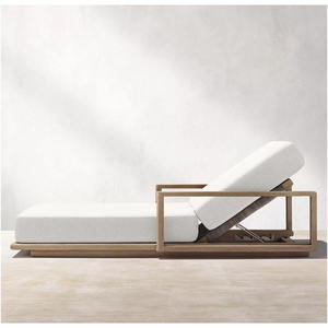 Nouvelle arrivée : chaise longue en teck pour extérieur, mobilier de patio, lit de repos moderne pour l'extérieur - Product Image 5