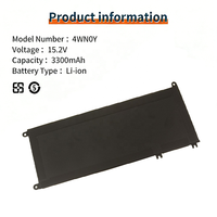 33YDH 4WN0Y 1GGDK V1P4C OEM Batterie d'ordinateur portable pour DELL Latitude 3500 Latitude 3490 VOSTRO 15-7580 Batterie rechargeable pour ordinateur portable