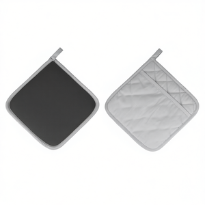 Porte-plat antidérapant gris matelassé résistant à la chaleur pour la cuisine - Product Image 2