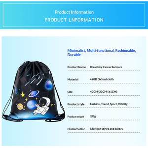Mochila de Lona Ecológica de Lujo Personalizada con Cordón, Puerto USB, Cierre Reflectante Antirrobo, Multicolor, Portátil, para Compras y Comida para Llevar - Product Image 4
