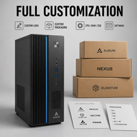 PC Desktop Kantor Profesional Zhaoxin 8 Core KX-U6780A 2.7GHz 16GB DDR4 512GB NVMe SSD LCD untuk Bisnis