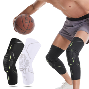 KS-2203 #   Rodillera de baloncesto EVA anticolisión con diseño de panal, manguitos de compresión largos para pierna, protector de rodilla - Product Image 1