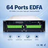 Amplificateur de fibre optique Wolck 64 ports EDFA 3U 1550nm WDM CATV avec test RF pour solution de distribution de réseau FTTH FTTB HFC