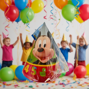 Cappellini per Festa di Topolino, Set da 6 Pezzi a Forma di Cono, Accessori per Feste di Compleanno per Bambini - Product Image 3