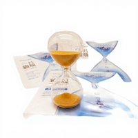 Nouvelle horloge à sable créative en verre, sablier, minuterie de 3 à 60 minutes, ensemble de minuteries personnalisées, forme de goutte d'eau miniature pour la décoration de la maison