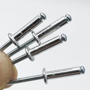 Remaches de impacto de extremo abierto DIN7337 con cabeza abombada zincada, remaches ciegos de aluminio y acero 3.2/4.0/4.8 para <span class=keywords><strong>remachadora</strong></span> - Product Image 3