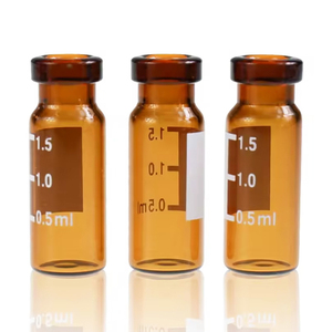 Crimp Top Sample <b>Vial</b> 11mm Amber <b>Glass</b> HPLC GC <b>Vials</b> for Preparative Chromatography Autosampler - Product Image 4