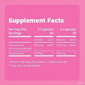 Complément alimentaire végétalien sans gluten à haute efficacité, brûleur de graisse, coupe-faim, capsule amincissante - Product Image 3