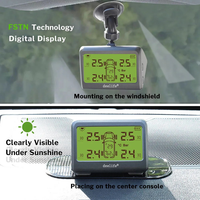 CXT ODM, Software de Diseño con Logotipo Impreso Gratuito, MY66 IP67 en Stock, Sistema Digital de Monitoreo de Presión de Neumáticos para Automóvil, 4 Sensores Externos