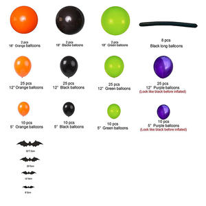 Nuovo Set di archi a catena palloncino di <span class=keywords><strong>Halloween</strong></span> nero e arancione adesivo per pipistrello di <span class=keywords><strong>Halloween</strong></span> decorazione per <span class=keywords><strong>palloncini</strong></span> - Product Image 5