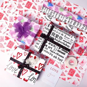 Wholesale 80g Valentine's Day Art <b>Paper</b> <b>Tissue</b> 43*300cm Gift Luxury Custom Packaging <b>Wrapping</b> <b>Paper</b> Roll - Product Image 5