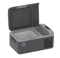 Nevera Portátil de Plástico con Compresor para Viajes Todoterreno, -20°C, 20L, 45W, 12V-24V, con Pantalla LED, para Campamentos, Autocaravanas y Camiones