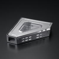 Piège à souris réutilisable en acier inoxydable, boîte de contrôle des rongeurs à capture multiple avec fenêtre d'observation pour usage domestique et en entrepôt
