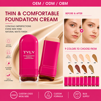 TVLV OEM&ODM logo personnalisé, correcteur de teint à couvrance totale, fond de teint hydratant, maquillage végétalien, palette de correcteurs en stick pour femme