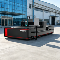 Machine de découpe laser CNC à fibre optique pour métal, acier et aluminium, 1500*3000 mm