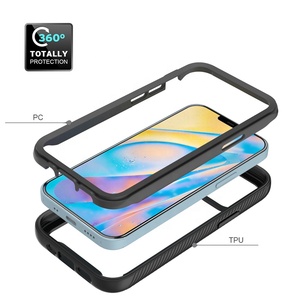 <span class=keywords><strong>Coque</strong></span> souple en TPU rigide pour <span class=keywords><strong>iPhone</strong></span> 12 mini <span class=keywords><strong>11</strong></span> Pro XS Max XR 7 8 2in1 Defender Phone Case - Product Image 3