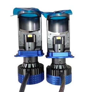 H4 H7 9005 9006 H11 feux de croisement MT9 ampoules de phares à LED Mini objectif de projecteur Canbus Hi/Lo Beam Kit de phares à LED avec base bleue - Product Image 1