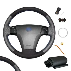 Hand Sewing Suede Leather Steering Wheel Cover für Volvo S40 V50 2005 2006 2007 2008 2009 2010 20112012