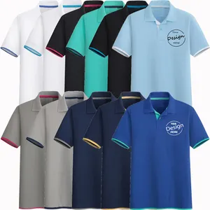 Custom Print Plain Summer Polo Men Tshirt Wholesale High Quality Cotton Short Sleeve Pique Men's Golf Polo Shirts With Your Logo
