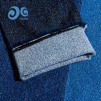 Tissu denim jacquard Snow Fleck Nep 1035W-8, tissu en coton texturé, en stock pour les manteaux et pantalons décontractés pour hommes et femmes