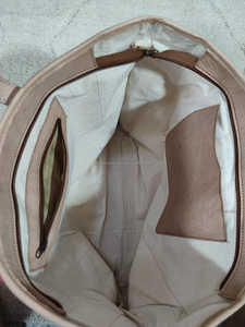 Moroccan Sabra Handbag <b>for</b> Women Cactus Silk Leather Tote with Genuine Leather Lining <b>Zipper</b> & <b>Lock</b> Closure - Product Image 5