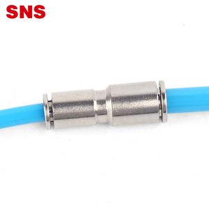 Pour SNS <span class=keywords><strong>JPG</strong></span> série en laiton nickelé raccord rapide connecteur pneumatique droit réduisant le métal pousser pour connecter - Product Image 1