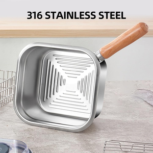 Hot Selling Portable Outdoor Cookware Set With Square Frying Pan and <b>Steamer</b> for Multifunctional Cooking Needs - Product Image 3