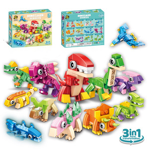 Nuevo Juego de Construcción de Dinosaurios del <span class=keywords><strong>Mundo</strong></span> Oceánico, Tiranosaurio Rex Combinado con Insectos, Plástico ABS, Escala 1:1, 40 Piezas, Juguete de Ensamblaje para Niños - Product Image 4