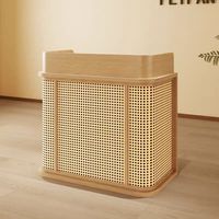 Mostrador de Recepción Pequeño Blanco para Clínicas de Belleza y Salones, Diseño Simple para Caja Registradora