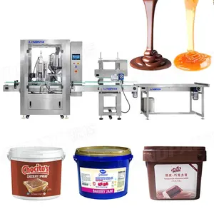 Manufacturers Liquid Viscous Paste Big Bottle Heated Weigher Warming Filling Machine