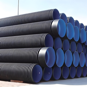 Tubería corrugada de <span class=keywords><strong>doble</strong></span> <span class=keywords><strong>pared</strong></span> de HDPE de China SN4 SN8 800MM 1000mm 1200mm Tubería de drenaje de construcción de alta presión duradera - Product Image 5