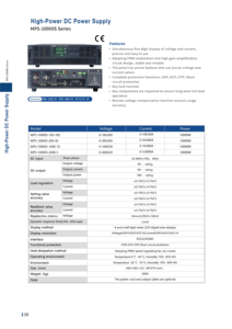 MATRIX MPS-10000S 10000W DC <b>Power</b> Supply <b>High</b> Precision Programmable Adjustable Single Output RS232/RS485 Interfaces Industrial - Product Image 6