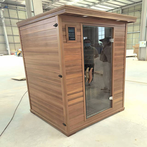 Sauna infrarouge personnalisé pour 8 personnes Carbone Infrarouge lointain Low EMF Bois massif Pruche Coffre-fort électrique Design moderne Style Vapeur sèche - Product Image 4