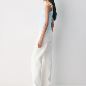 Gilet court sans manches bleu ciel pour femme, style sport décontracté, personnalisable en usine - Product Image 5