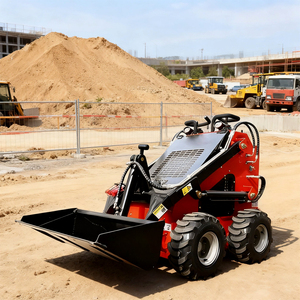 Gran demanda de la minicargadora superventas con capacidad de carga de 200 kg, rueda, caja de cambios PLC y opción de motor/bomba de alto momento. - Product Image 5