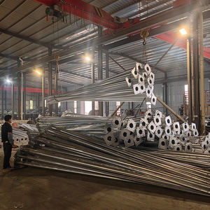 Colonnes européennes d'éclairage de la circulation publique 4m 6m 8m 9m 10m 11m 12m poteau de lampadaire fendu extérieur de route - Product Image 2