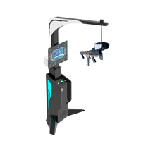 YHYVR 32 pouces écran réalité virtuelle pistolet bataille jeux debout marcheur VR tir 9D VR Machine de jeu d'arcade