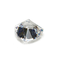 Pierre de zircone cubique (CZ) en vrac, prête à être expédiée, 200 pièces, blanche, de haute qualité, traitée thermiquement, taille triligne, avec jeu de couleurs