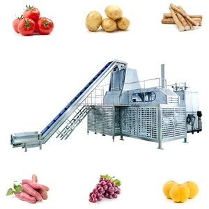 LONKIA Máquina Industrial para descascar batatas e cenouras Descascador a vapor Máquina para descascar batatas