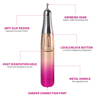 Machine de vernis à ongles Rechargeable Portable professionnelle 45000 tr/min outil de manucure et de pédicure