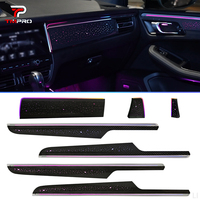 Kit d'éclairage ambiant LED TMPRO 64 couleurs pour Porsche Macan 2018-2024 LHD, accessoires de lampe d'ambiance dynamique pour l'intérieur de la voiture