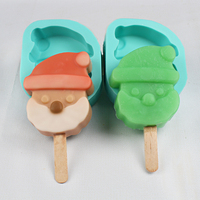 Outils de fabrication de glace pour l'été et Noël-Moules à glace en silicone Moule à mousse pour gâteau, qualité alimentaire