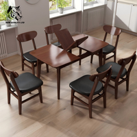 Table à manger pliante en bois, grande table de salon, design nouveau, fabrication industrielle, prix avantageux, personnalisable, en stock, prête à être expédiée.