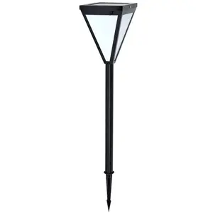 High quality outdoor waterproof led solar inverted triangle warm white pathway lights for garden,courtyard,partio,pathway,